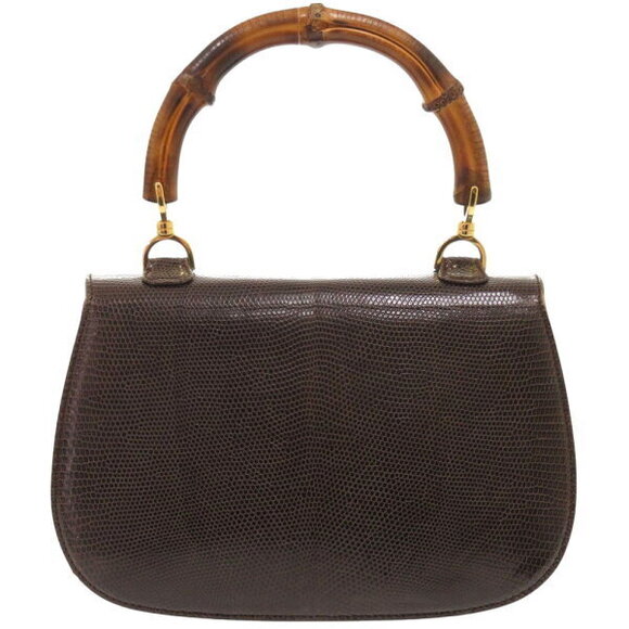 Gucci handbag bamboo lizard brown - Picture 2 of 8